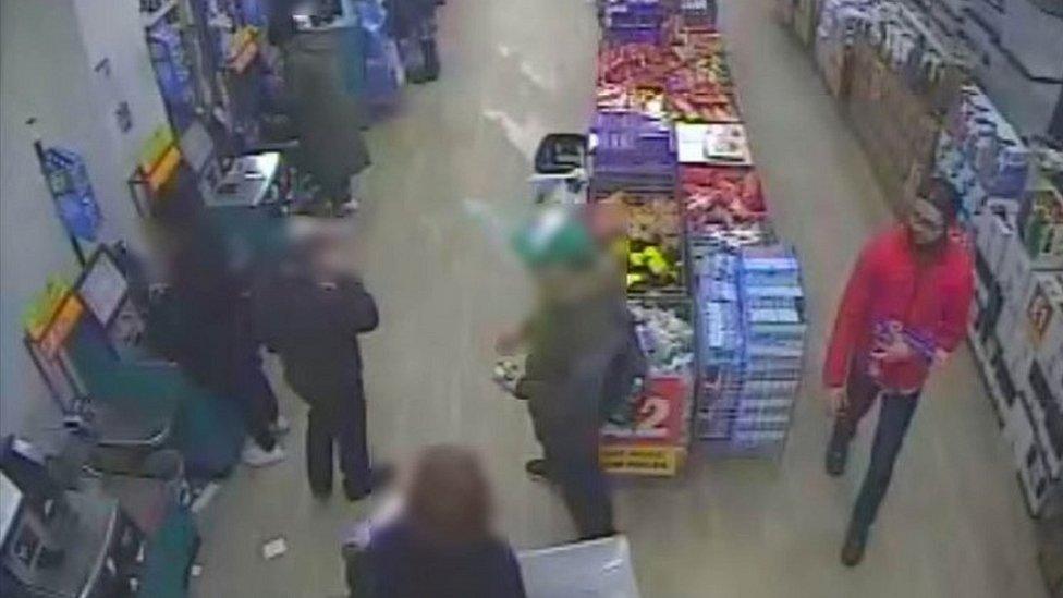 CCTV of Amman in Poundland