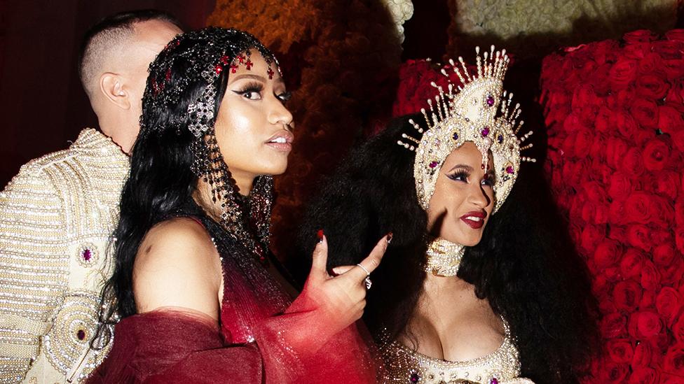 Nicki Minaj and Cardi B at the Met Gala