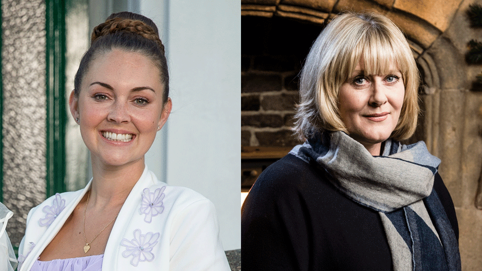 Lacey Turner and Sarah Lancashire