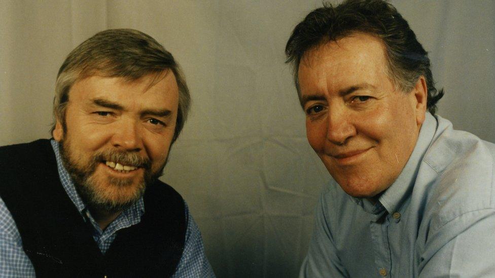 Hywel Gwynfryn and Dei Tomos