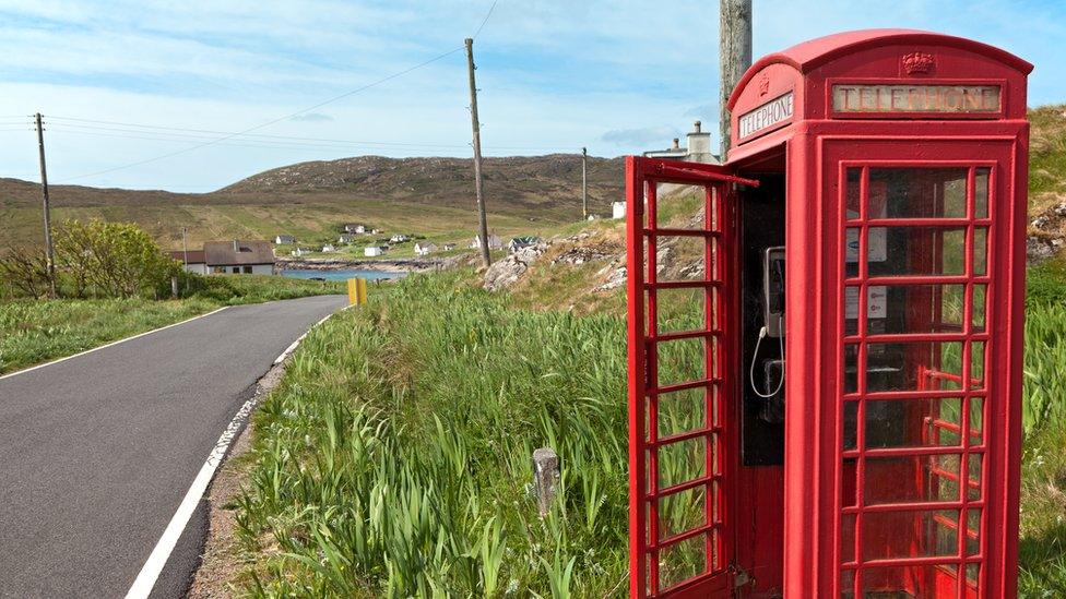 A rural phone box