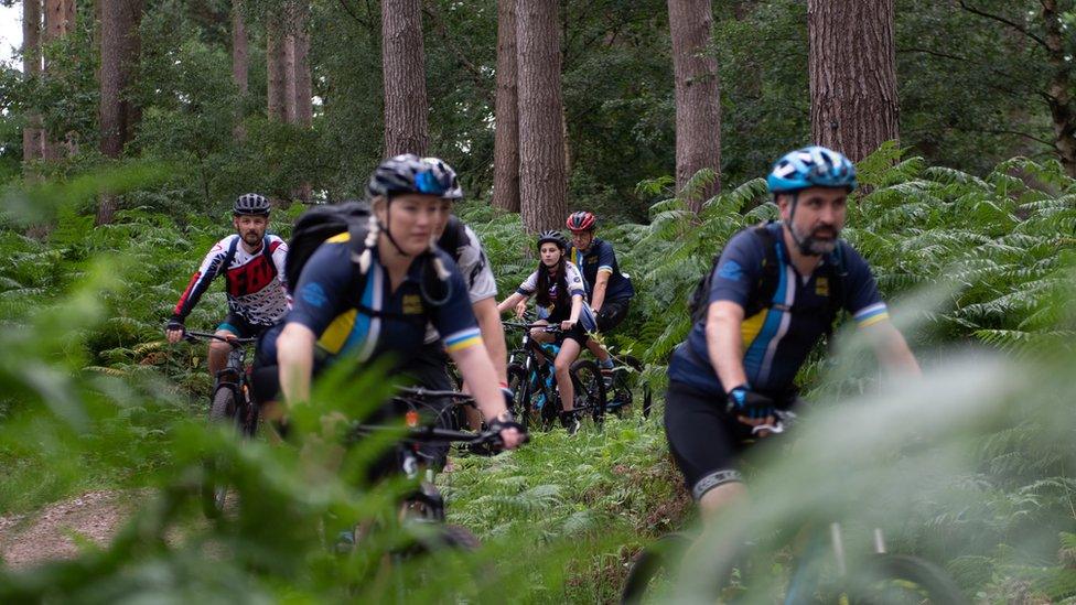 Mountain biking on Cannock Chase