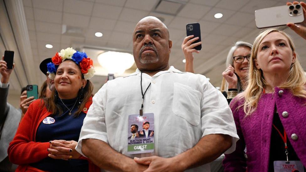 Republican supporters at a watch party in Wisconsin