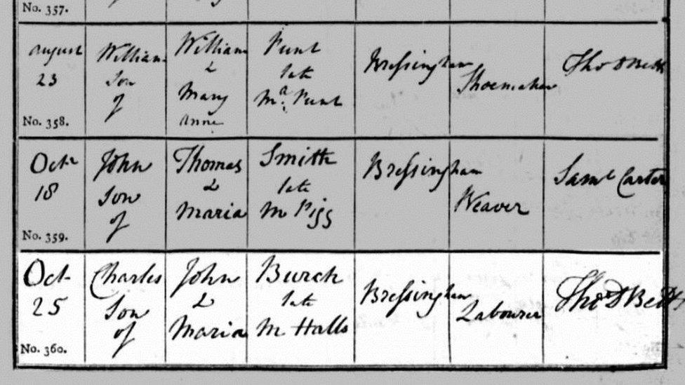 Bart's possible baptism record