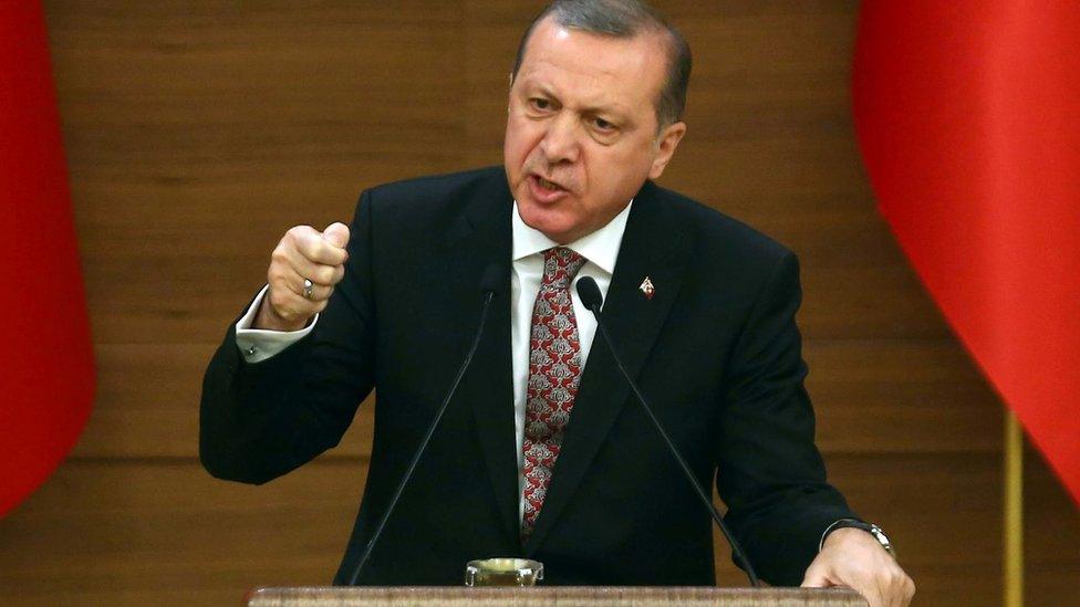 Recep Tayyip Erdogan speaks in Ankara (10 February 2016)