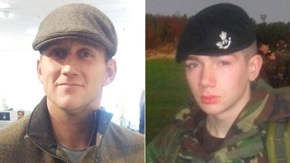 Corporal James Ross and Rifleman Darren Mitchell