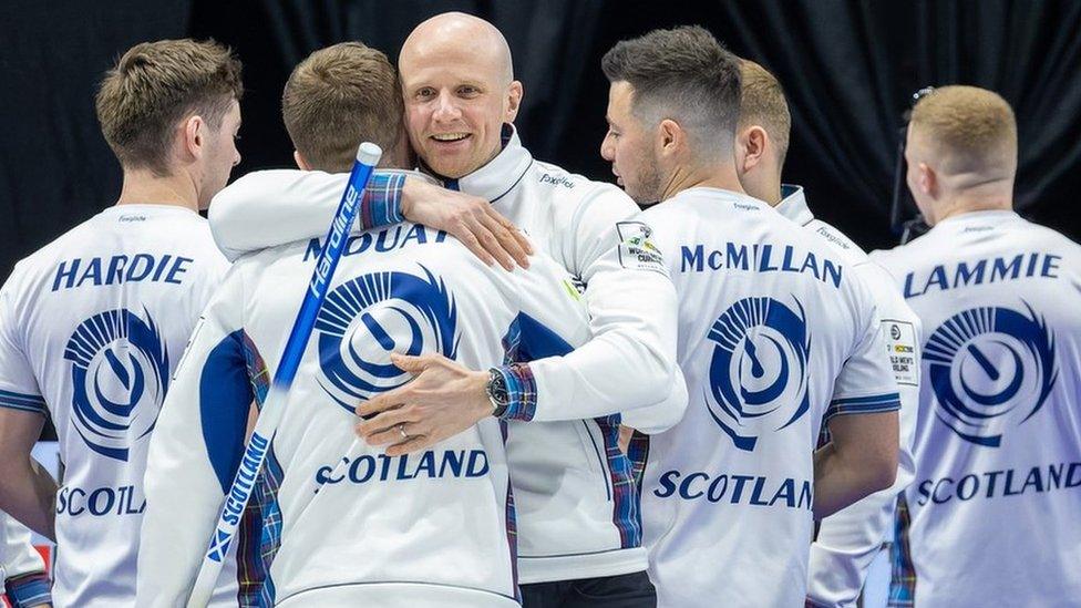 Team Scotland celebrate