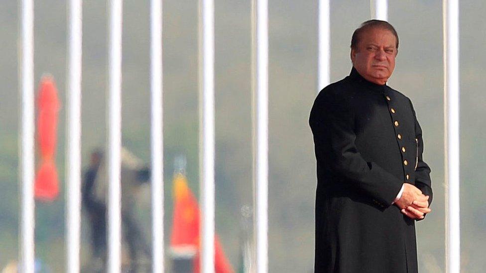 Pakistan's Prime Minister Nawaz Sharif attends the Pakistan Day military parade in Islamabad, Pakistan 23 March 2017