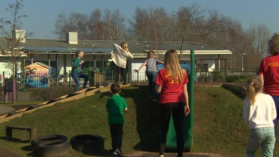 Children in a playground