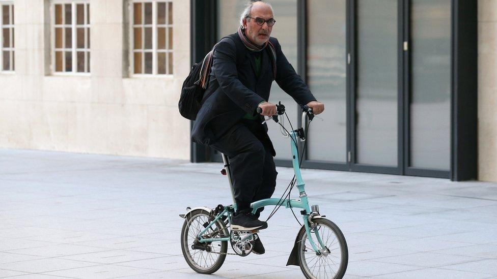 Alan Yentob arrives at the BBC