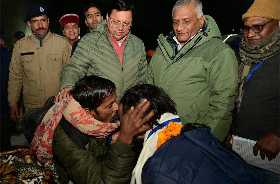 Chaudhary with his son Manjit