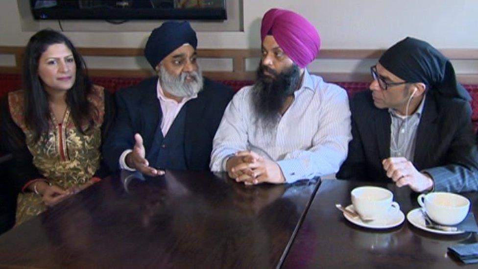 Mr Saini with friends