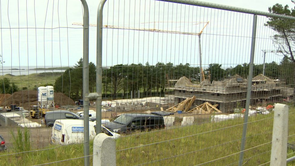 Construction taking place in Dunluce Lodge