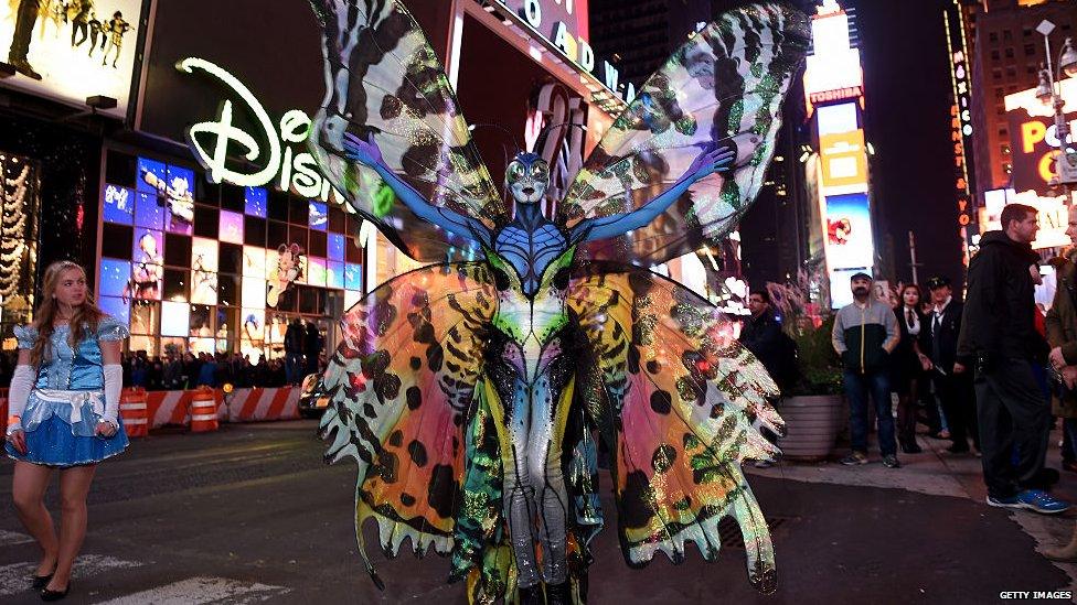 Heidi Klum in her Halloween costume from 2014