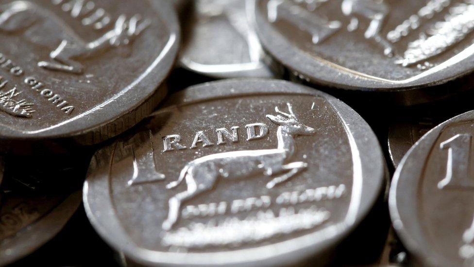 South African rand coins