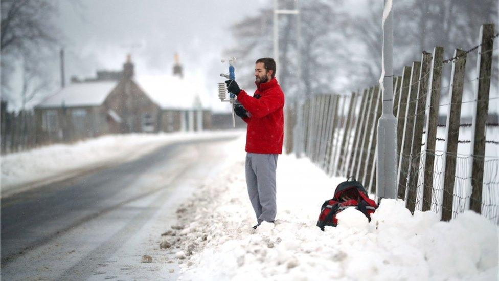 Met Office researcher in Braemar