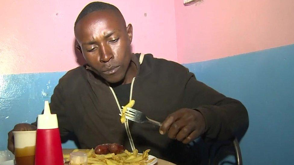 Vincent Musila eats