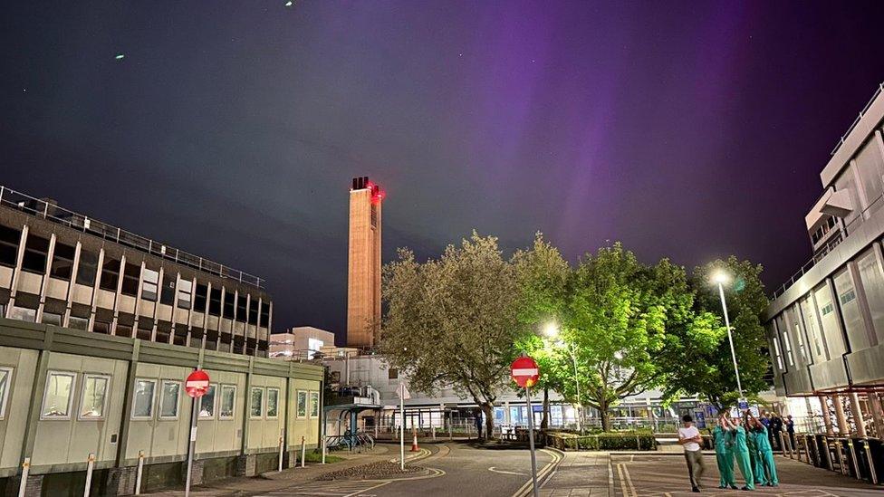 Northern Lights in Cambridge