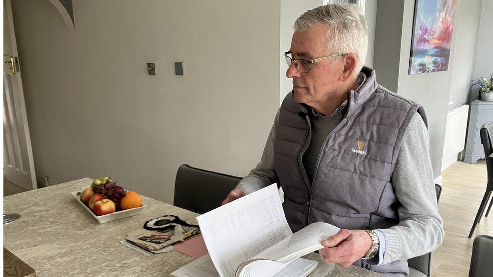 Brian Birch at his home in Southport