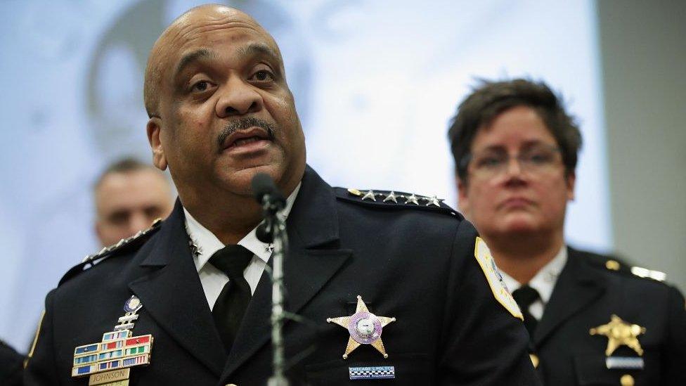 Chicago Police Superintendent Eddie Johnson