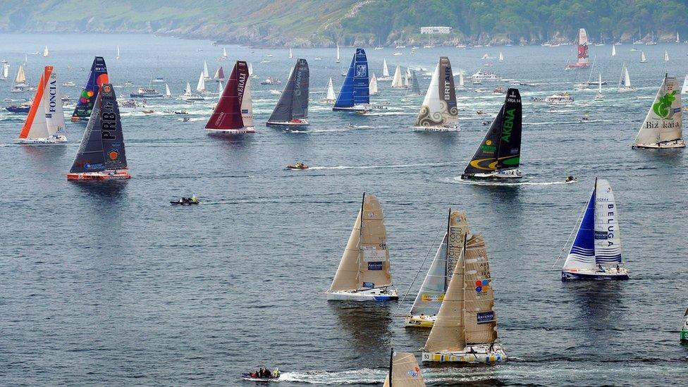 Ships in Plymouth harbour