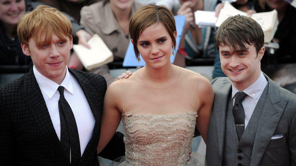 Rupert Grint, Emma Watson and Daniel Radcliffe