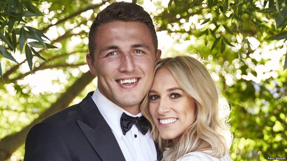 Sam Burgess and Phoebe Hooke