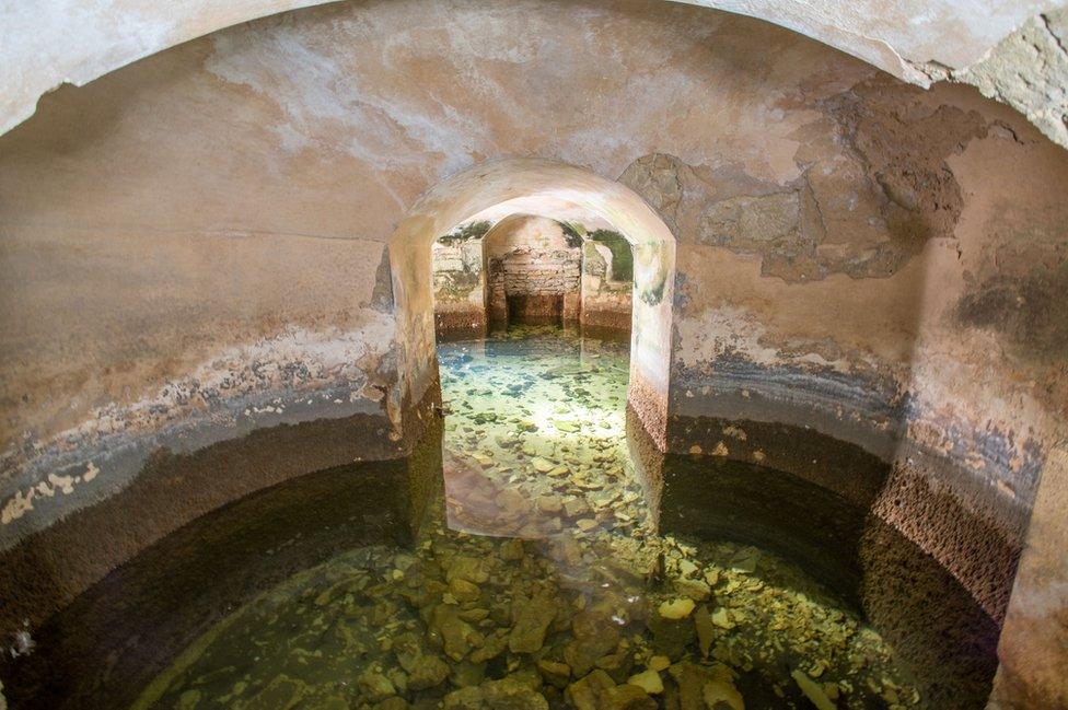 Blenheim Palace flooded room