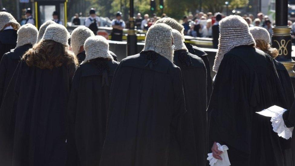 QC barristers during judges' procession to Parliament