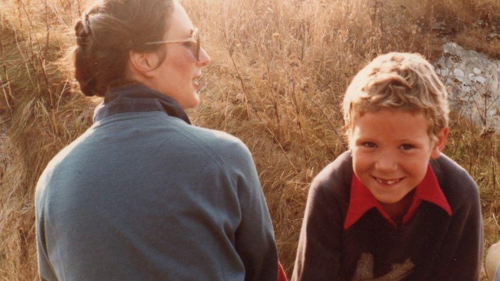 Antonya Cooper and her son Hamish