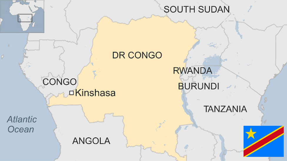 Map of DR Congo