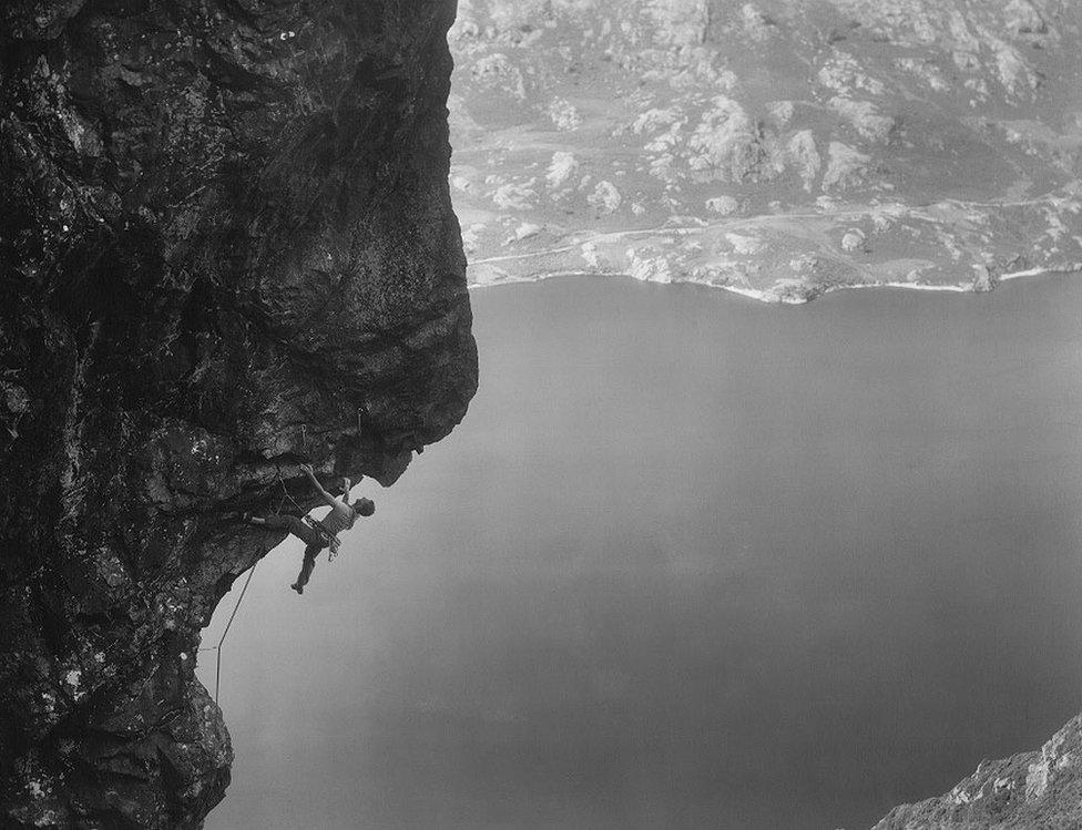 Chris Fisher on Cam Crag