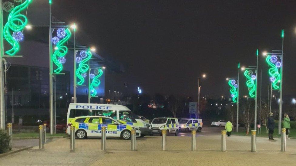 Police at Celtic Park