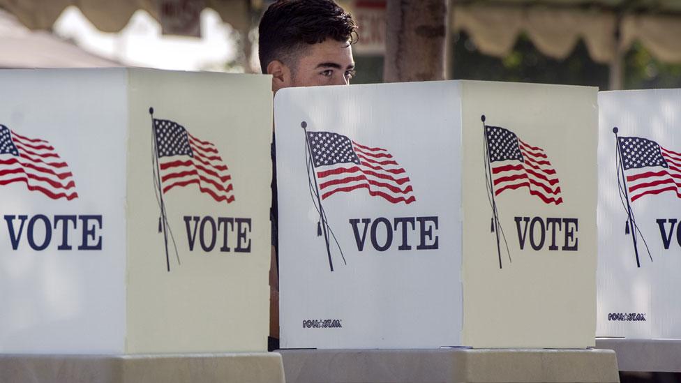 Early voter in California