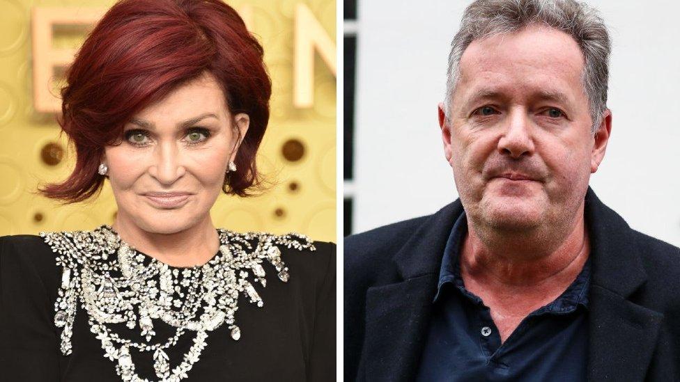 Sharon Osbourne and Piers Morgan