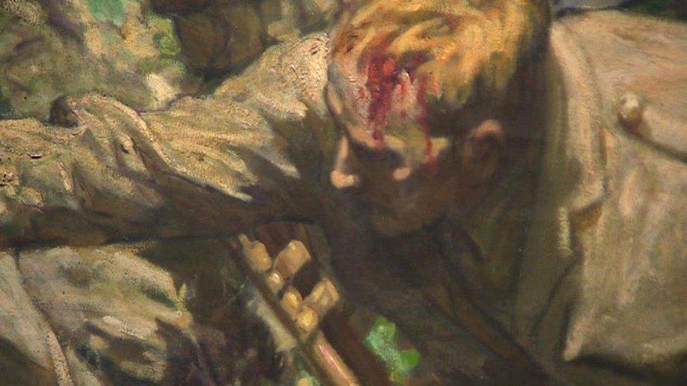 Mametz painting detail