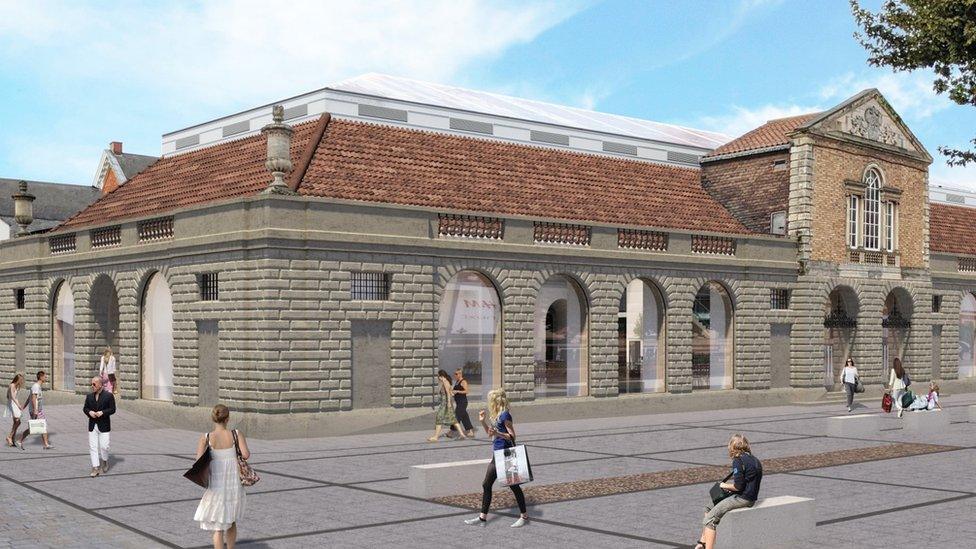 Artist's impression of market revamp