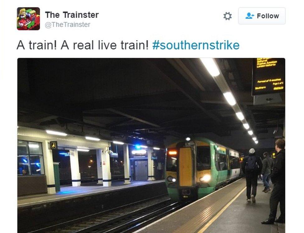 Tweet by The Trainster