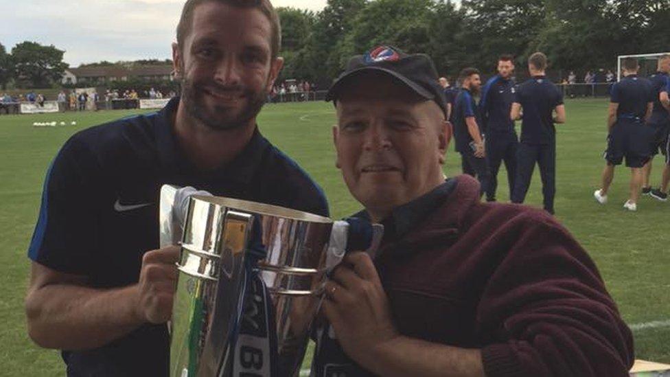 David Bishop with the SkyBet cup