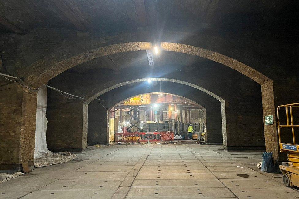 Works in the basement of Smithfield general market