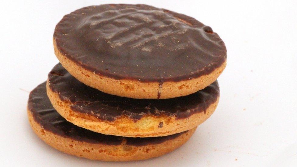 Jaffa Cakes were deemed good enough for senior officers