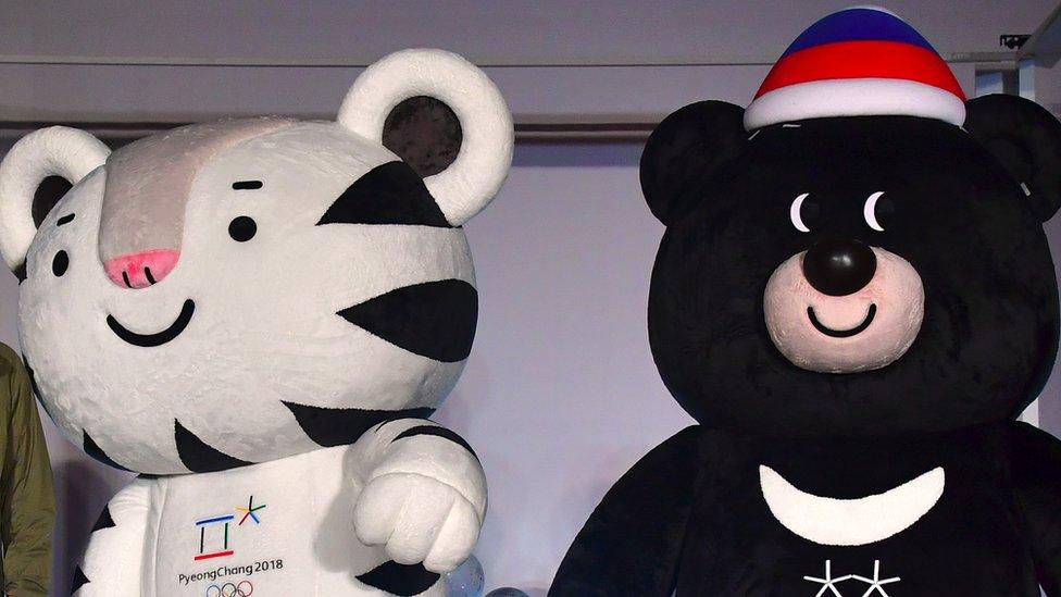 Soohorang and Bandabi, the 2018 Winter Olympic mascots