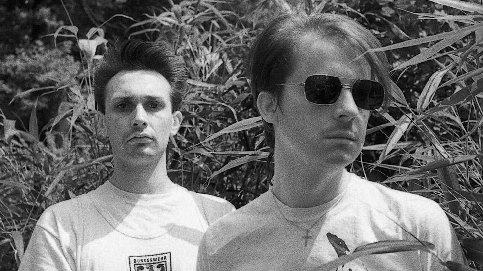 Richard H Kirk (right) with Cabaret Voltaire bandmate Stephen Mallinder