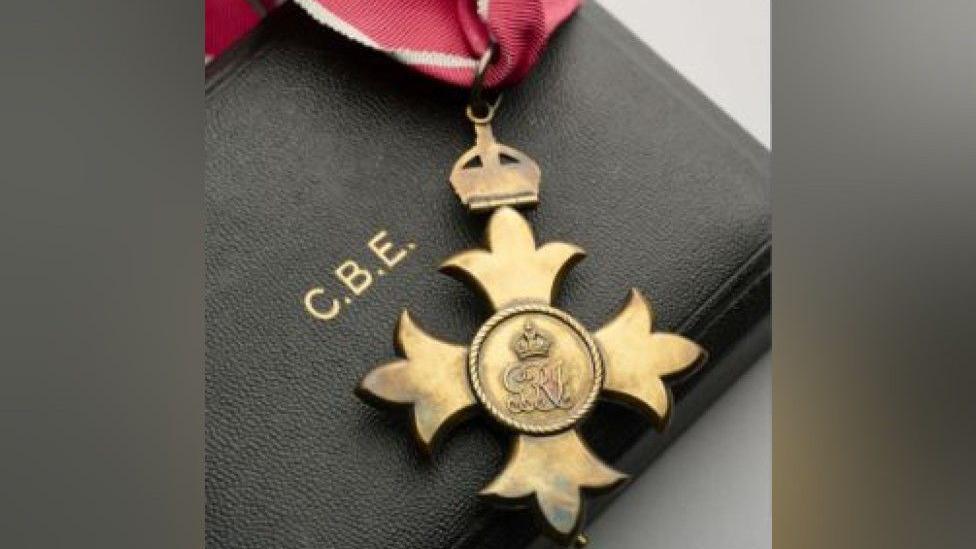 A CBE medal awarded to Wright