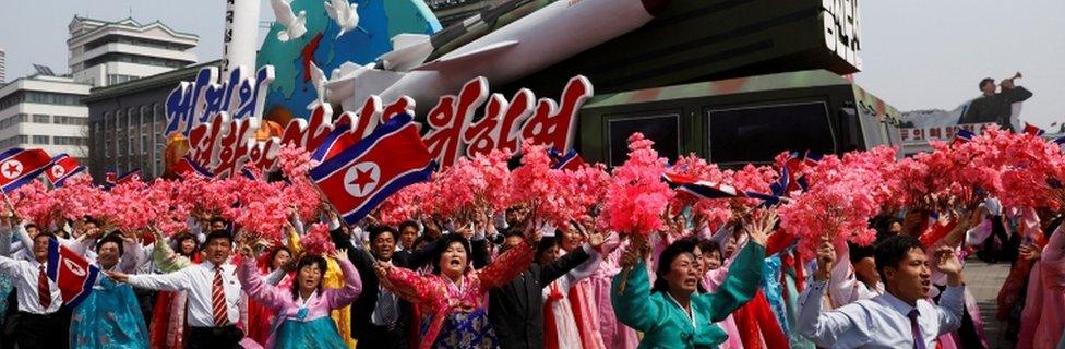 Parade in Pyongyang