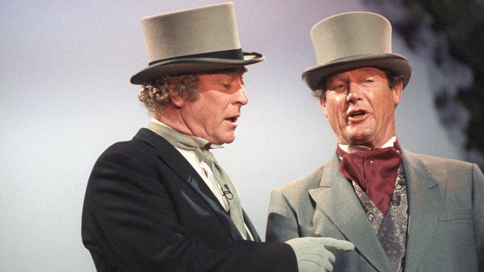 Sir Michael Caine and Sir Roger Moore