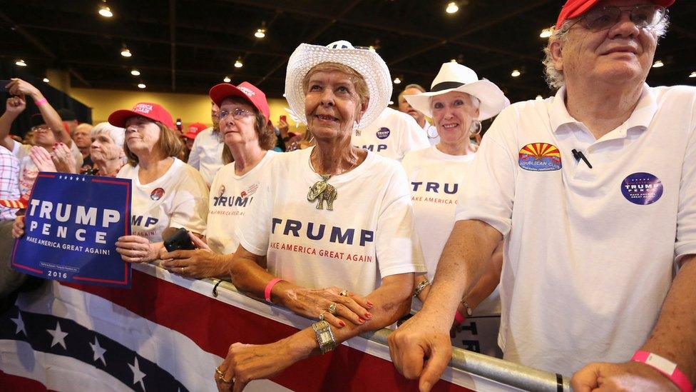 Supporters in Phoenix