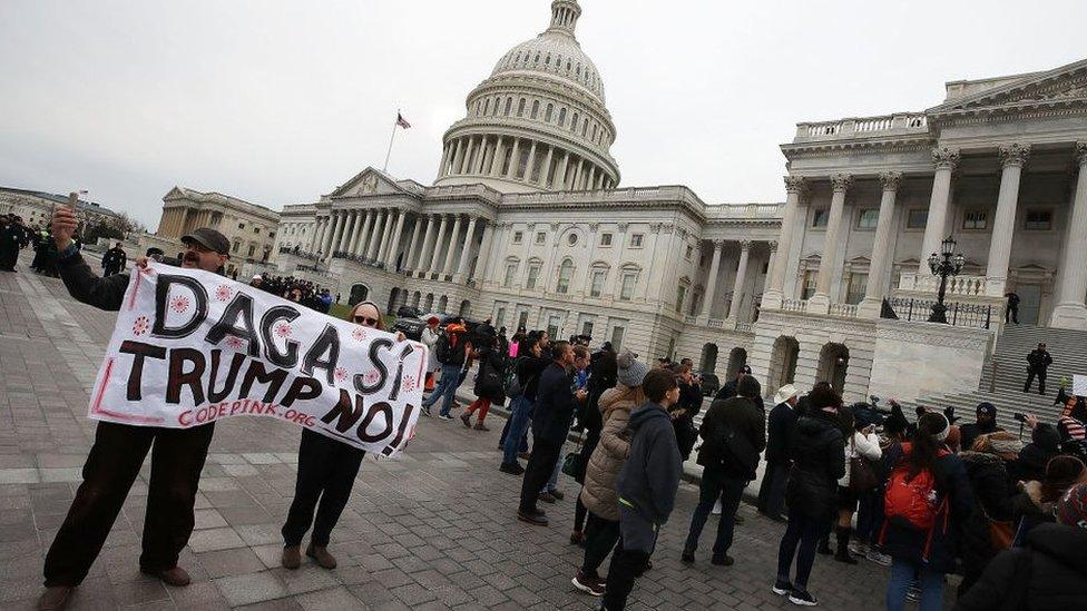 Protesters at Congress