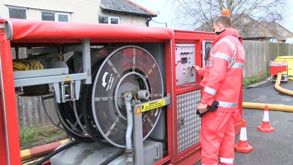 Demonstration of flood plan