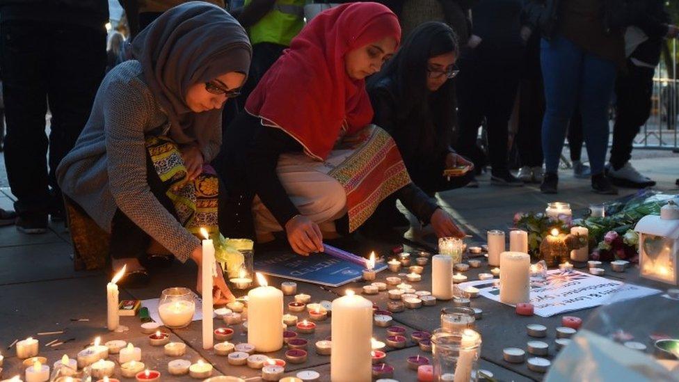 Tributes in Manchester